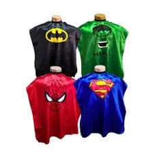 Kit 4 Capas de Corte Infantil Herois para Barbeiro/Cabelereiro P/ Cortar Cabelo de Criança Personalizada