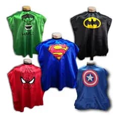 kit 5 capas de corte infantil para barbeiro e cabeleireiro estampas herois