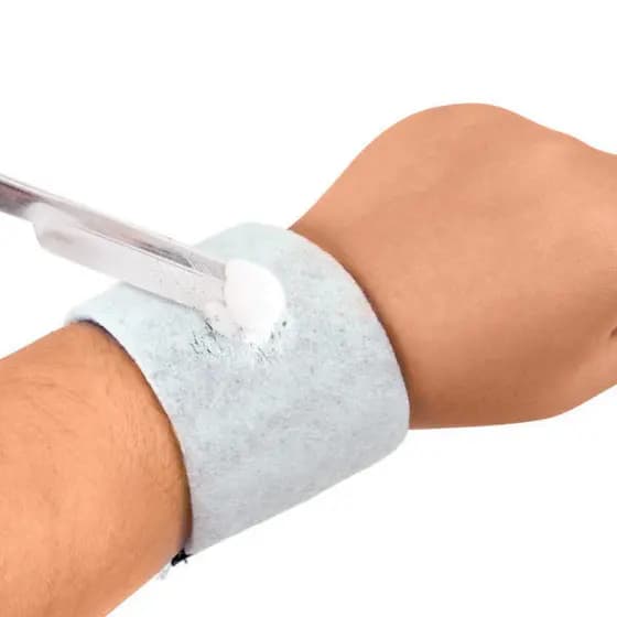 Pulseira Higiênica Barbeiro Braço Barbearia + 100 Refil Uso profissional limpar higienizar lâmina Navalhete Pulseira