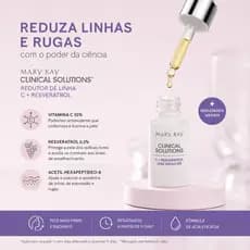 Booster Clinical Solutions Redutor de Linha C + Resveratrol | Vitamina C 10% | Antissinais | Pele Mais Firme e Radiante