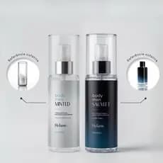 KIT BODY SPLASH MASCULINO SAUVITT E MINTED 200ML - MELUNE PERFUME FRESCO AMADEIRADO