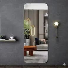 Espelho Grande Corpo Inteiro 100x30 Parede Retangular Vidro Decorativo Sala Quarto Banheiro