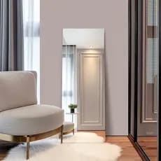 Espelho de Parede 80x40 Corpo Inteiro Retangular Grande Vidro Decorativo Sala Quarto Banheiro Sem Moldura