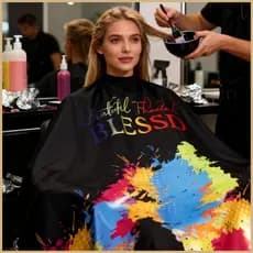 Capa De Salão De Beleza , Ferramentas Antiestática , Corte De Cabelo , Para Homens E Mulheres Coloração pomuisbr