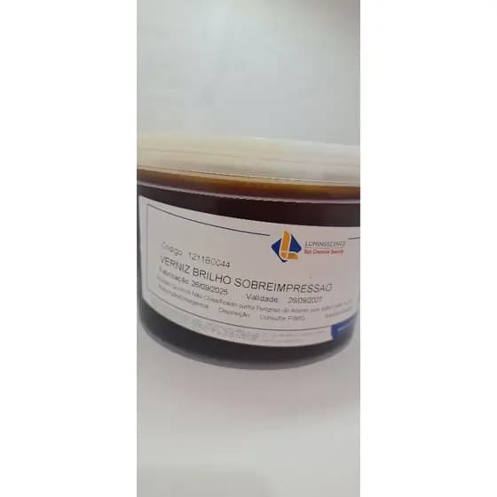 Verniz Brilho Offset Sobreimpressão para Papel - Sun Chemical Embalagem com 2 kgs