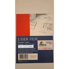 Laser Film Legal Opaco 216x355 Serigrafia e Fotolito 93 Micras com 50 unidades