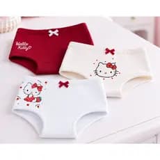 Kit 3 Calcinhas Infantis Cotton Comfort  macias e Confortáveis | Lacatuy Kids