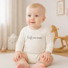 Body Bebê Body "Eu fui uma Oração" 100% Algodão Egípcio-Frase