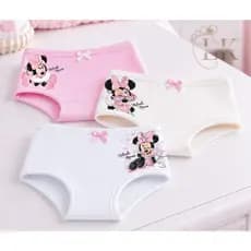 Kit com 3 Calcinhas Infantis Cotton Comfort  | Lacatuy Kids Minnie