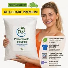 Percarbonato de Sódio 100% Puro Limpeza Em Geral Tira Manchas Roupas Brancas 1kg ans