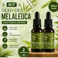 Kit 2 Óleos de Melaleuca 100% Puro – Rotina de Cuidados  30ml