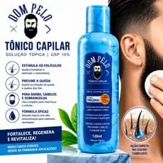 Dom Pelo Original - Tônico Capilar para Cabelo, Barba e Sobrancelha