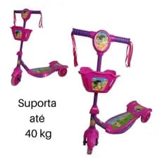 Patinete Infantil 3 Rodas Toca Música E Luzes Led Radical Criança Infantil Esporte