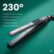 Chapinha Prancha Alisadora Profissional De Cabelo – Bivolt 230°C 45W 60Hz