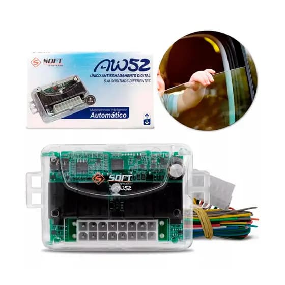 Modulo Central de Vidro Eletrico Soft Aw52 Gol Palio KA FIESTA Celta 2 Portas