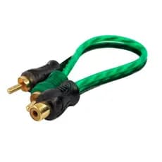 Cabo Rca Y Technoise Pro 2 Macho X 1 Femea 4Mm - 20Cm