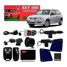 Alarme Automotivo + Trava 2 Portas Controles Gol G2 G3 G4