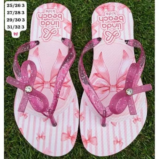 PROMOÇÃO 2 PARES DE SANDALIA RASTEIRINHA INFANTIL MENINA CRIANÇA LEVE E CONFORTAVEL