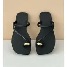 Oferte Promoção 33 ao 39 Sandália Barata Rasteira Laço Grande Duplo Feminina Chinelo Adulto Chinelo Praia