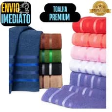 Toalha De Banho Premium Fio Penteado 100% Algodão Toque Macio Grossa Ótima Absorção