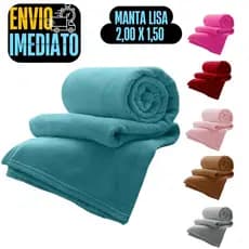 Manta Lisa Cobertor Tecido Soft  1,50 x 2M GR179 Premium