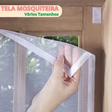 Tela Mosquiteiro De Proteção Para Janela Com Velcro Contra Mosquito Mosca Insetos Removível