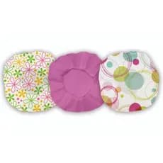 Kit 3 Touca de Banho c/ Elástico Prova d'Água Reutilizável Estampas Sortidas - Pronta entrega
