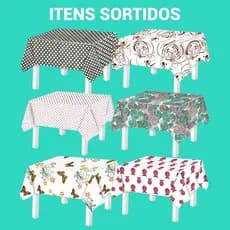 Toalha de Mesa PE 140x140cm Várias Estampas Sortidas - Envio Imediato