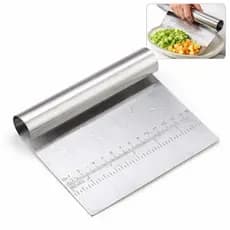 Espátula Em Inox Prática Raspador De Massa Com Cabo Tubular 15cm