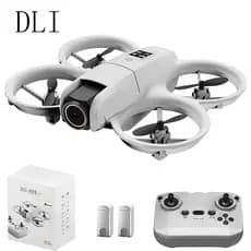 DLI MINI Drone HD Profissional WIFI Dual Cmaera Altitude RC Quadcopter Brinquedos 2 Baterias