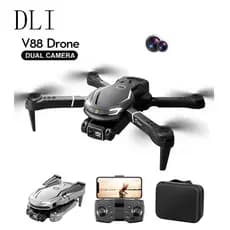 DLI 2.4G Drone V88 Profissional Dupla Camera WIFI FPV 360°Virar Altura Segurar