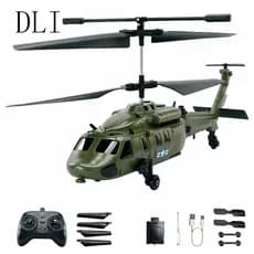 DLI Simulação de Helicóptero Black Hawk Aeronave De Controle Remoto Bateria Recarregável