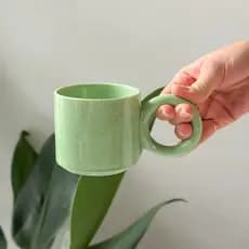 Caneca Sweet Green de Porcelana 220ml