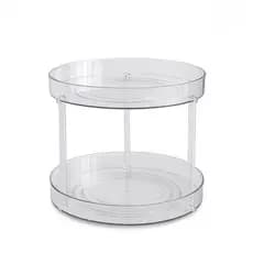 Organizador Multiuso Giratório 2 Andares de Plástico 23,5cm