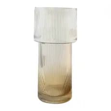 Vaso Liete de Vidro 14x29cm Âmbar