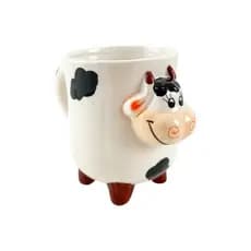 Xícara de Vaquinha em Cerâmica 350ml 14x8,5cm