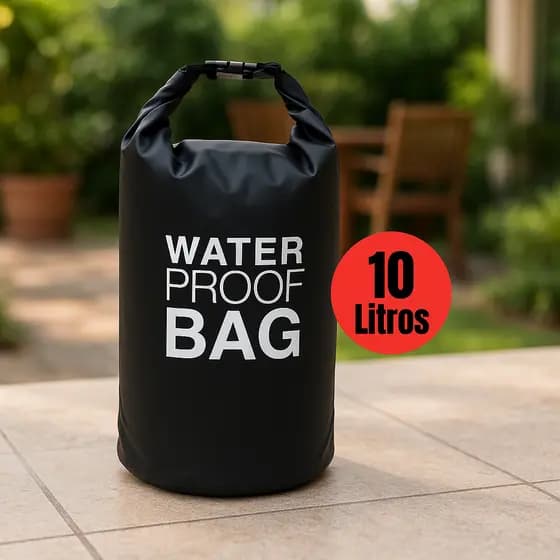 Bolsa Impermeável Saco Estanque 10L Camping Bag Mochila Pesca Agua Jetski Caiaque Natação