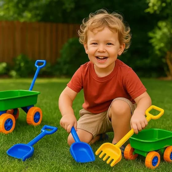 Presente De Verão Conjunto De Brinquedos De Praia Com Moldes De Areia E Veículos De Engenharia
