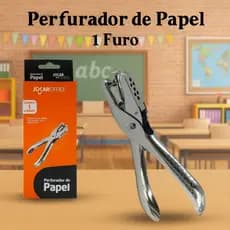 Perfurador Furador de Papel Alicate 1 Furo 6mm de Metal