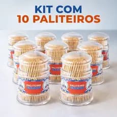 Kit 10 Porta Paliteiro De Mesa Bar Petisco Porta Palito de Dente