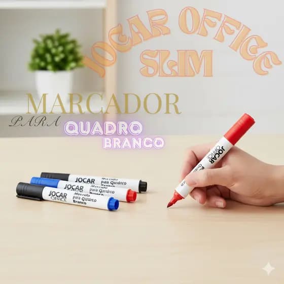 Caneta Quadro Branco Recarregável Cores