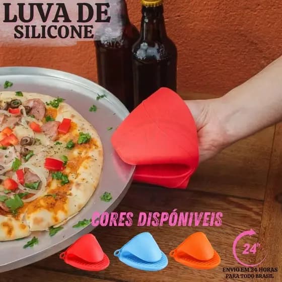Luva Silicone Térmica Pegador Bico Pato Silicone Forno Air Fryer Formas Assadeiras Panelas