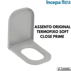 ASSENTO ORIGINAL TERMOFIXO SOFT CLOSE PRIME BRANCO - ROCA