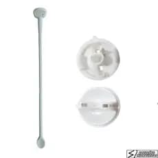 HASTE CHUVEIRO ADVANCED/TOPJET/DUO SHOWER + BOTAO SELETER DE TEMPERATURA - LORENZETTI