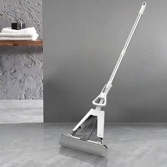Mop Rodo Esponja PVA Comprimento Mágico Dobrável Esfregão Para Limpeza Geral
