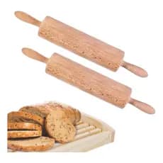 Rolo Para Massa Pau De Macarrão Profissional Giratorio 43cm