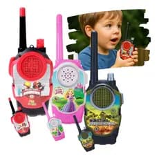 Par Walkie Talkie Radio Comunicador Sem Fio Infantil 10m
