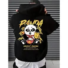 Casaco Moletom Canguru Blusa de Frio Inverno Lovely Panda Moda Streetwear Envio Imediato A Pronta Entrega!