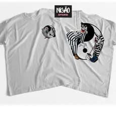 Camiseta Personalizada Irmãos Metralha Faxina Na Prisão Yin Yang Frente e Costas Alta Qualidade Envio Imediato
