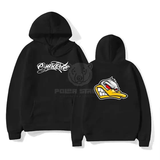 Moletom Moletom Blusa de Frio Osascorte 244 Pato Raivoso Moto Motoqueiro Casaco Agasalho